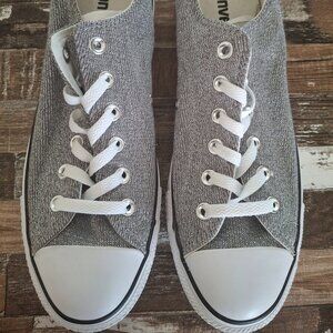 Converse 9.5 silver grey